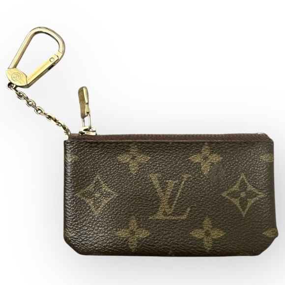 LOUIS VUITTON Monogram Pochette Key Cles Key Pouch - Picture 1 of 13